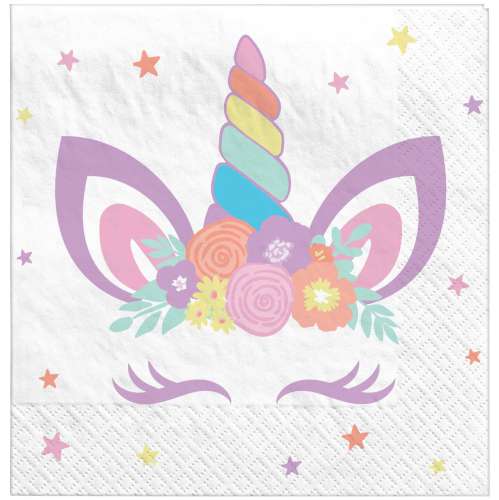 Enchanted Unicorn Beverage Napkins